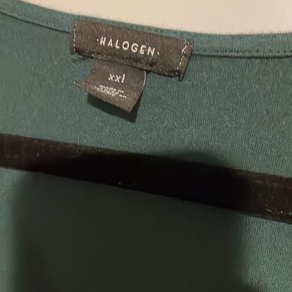 Halogen women’s dark teal ruched tunic length blouse XXL​ - Picture 2 of 4